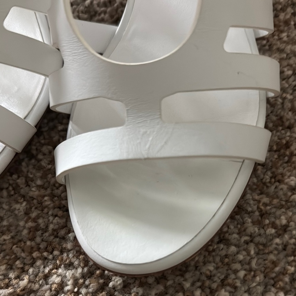 Hermes White Women's Sandals - Picture 7 of 12